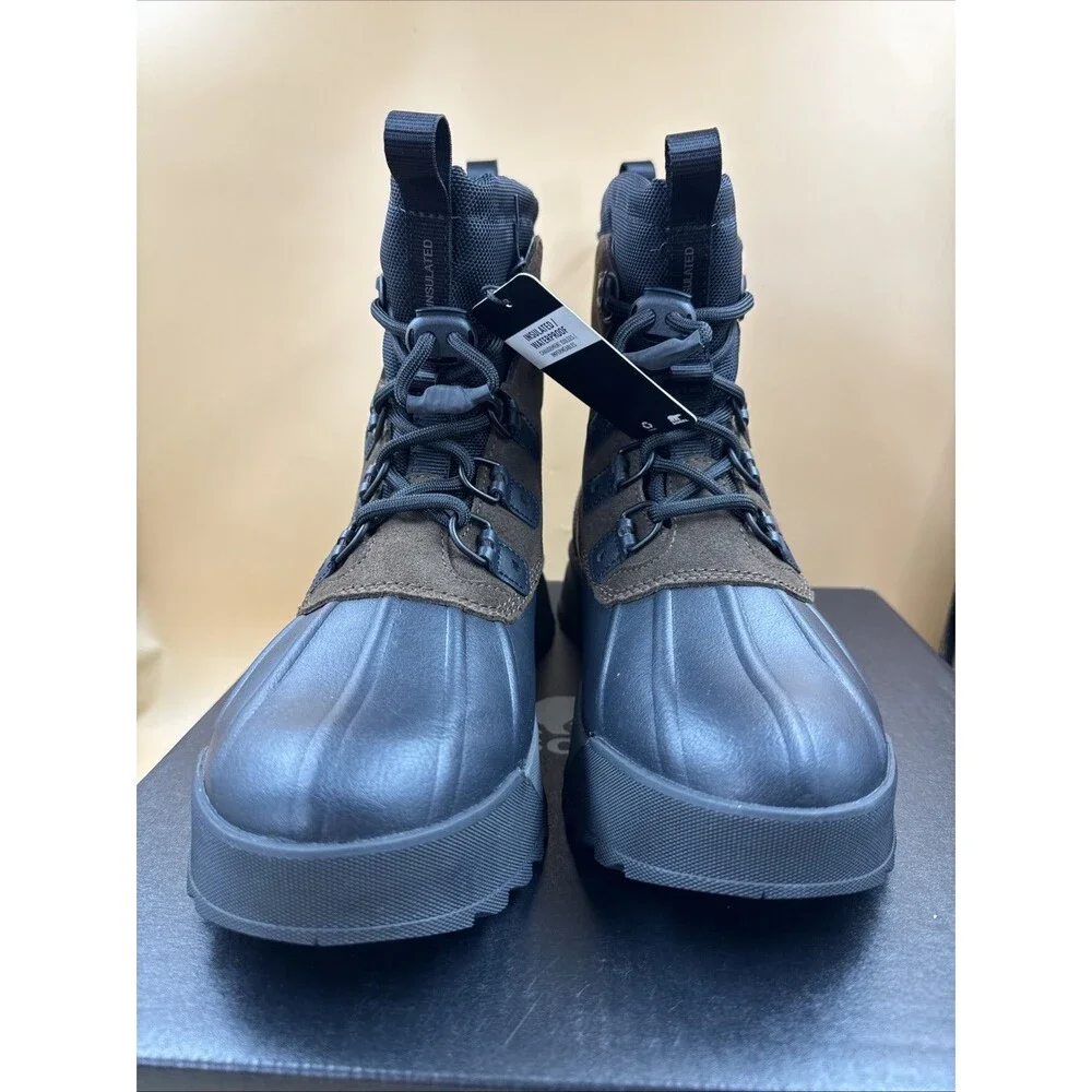 Sorel Scout 87 XT WP Men Waterproof Insulated Winter Boots Black Quarry Size 11
